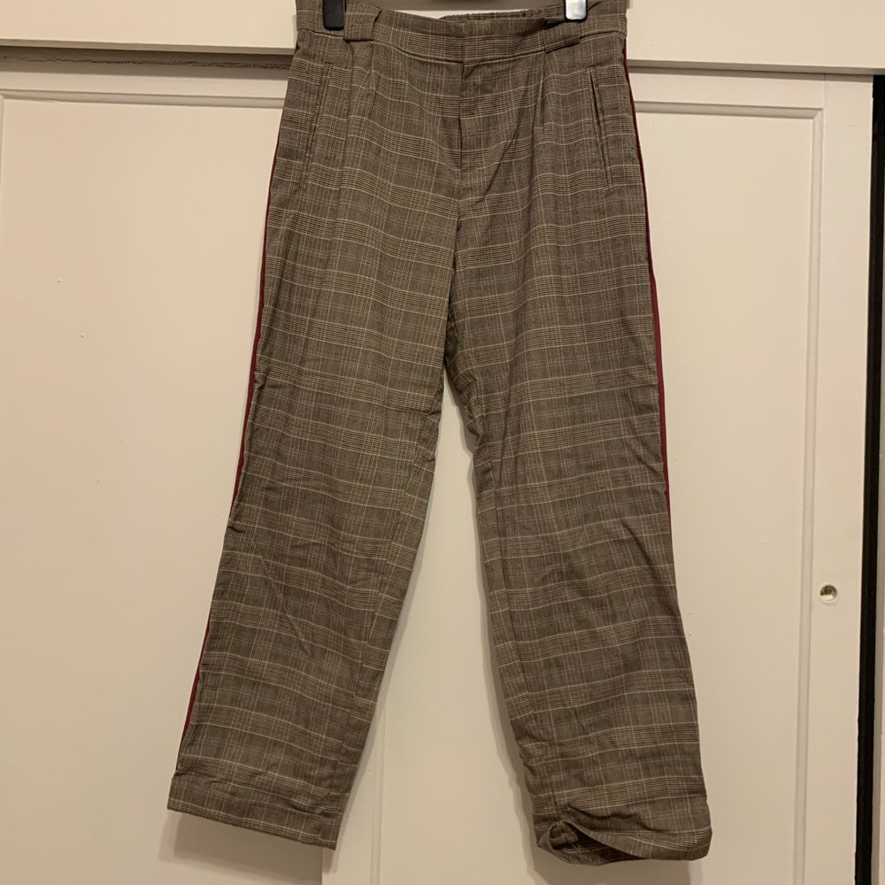 Zara plaid trousers
